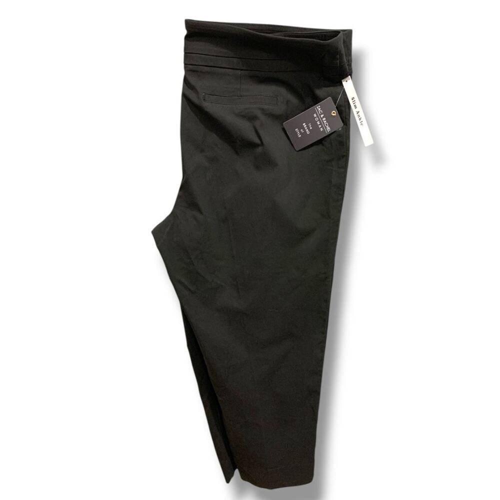 Size 24W Zac & Rachel Woman New Black Slim Ankle Pull On Pants Plus Size